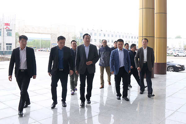 热烈欢迎商务部、市组织部领导一行莅临中煤集团参观考察